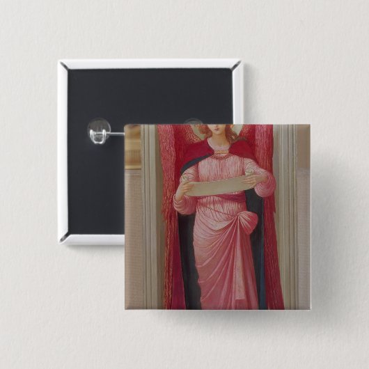 Angel Vierkante Button 5,1 Cm (Voorkant /achterkant)