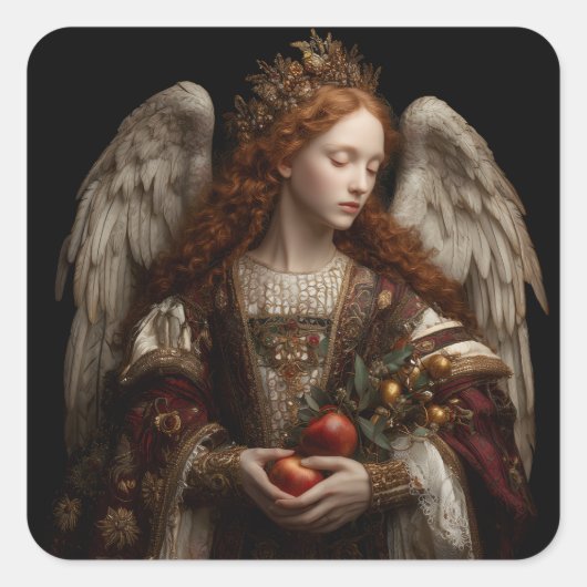 Angel Vierkante Sticker (Voorkant)