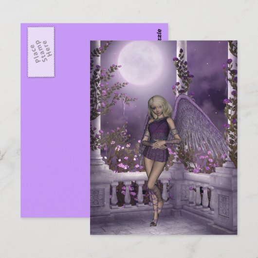 Angel Violet Charms Briefkaart (Voorkant / Achterkant)