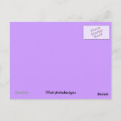 Angel Violet Charms Briefkaart (Achterkant)