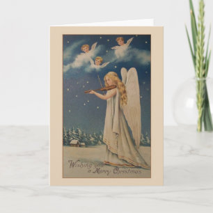  Angel Violist Christmas Kaart
