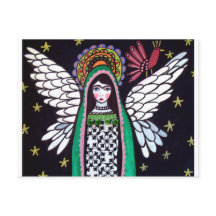 Angel Virgin van Guadalupe Art van Heather Galler
