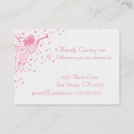 Angel visitekaartje (Achterkant)