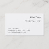 Angel Visitekaartje (Achterkant)