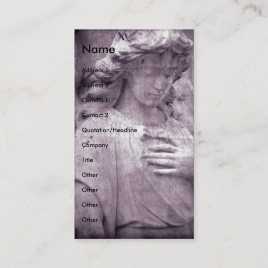 Angel Visitekaartje (Voorkant)
