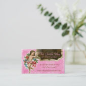 Angel Visitekaartje Christelijk Spiritueel Roze (Staand voorkant)