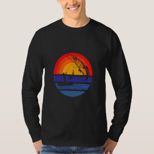 Angel  Vist Tackle Fisherman Retro Fishi T-shirt
