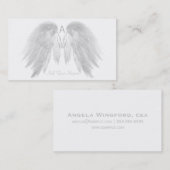 ANGEL VLEUGELS WIT U kiest kleur op maat Visitekaartje (Voorkant / Achterkant)