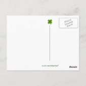 Angel Vliegen op een Duif - St Patrick's Day Brief Briefkaart (Achterkant)