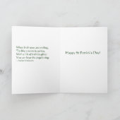 Angel Vliegen op een Duif - St Patrick's Day Kaart (Binnen)