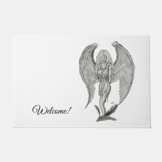 Angel, voeg Jouw tekst toe Deurmat (Voorkant)