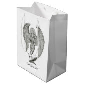 Angel, voeg Jouw tekst toe Medium Cadeauzakje (Achterkant Gekanteld)