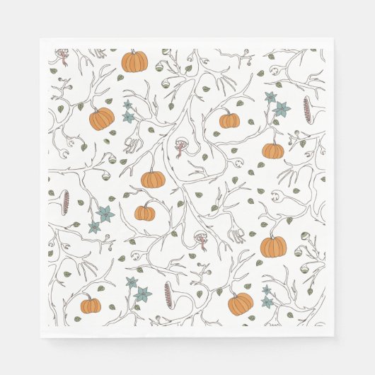 Angel voor Halloween Servet (Voorkant)