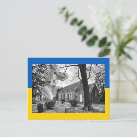 Angel voor Oekraïne Briefkaart (Staand voorkant)