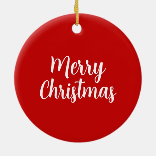 Angel Vrolijk Kerstfeest Rood Groene Krans Vleugel Keramisch Ornament (Achterkant)