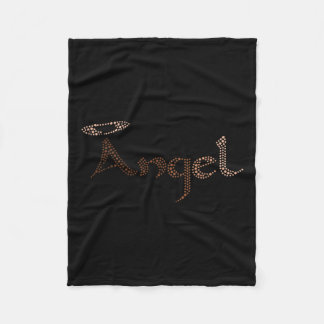 Angel Vrouwen Zwart Geschiedenis Maand Kleur Manne Fleece Deken
