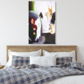 Angel vs demon canvas afdruk (Insitu (Slaapkamer))
