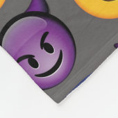 Angel vs Devil Emoji Pattern Fleece Deken (Hoek)