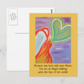Angel walking briefkaart (Voorkant / Achterkant)