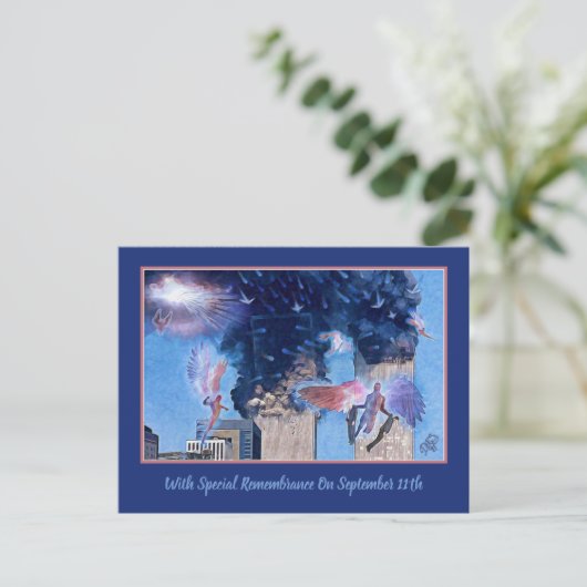 Angel- Wanneer de hoest het Briefkaart van de heri (Staand voorkant)