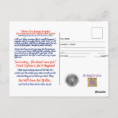 Angel- Wanneer de hoest het Briefkaart van de heri (Achterkant)