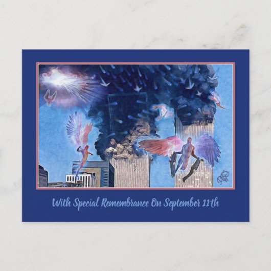 Angel- Wanneer de hoest het Briefkaart van de heri (Voorkant)