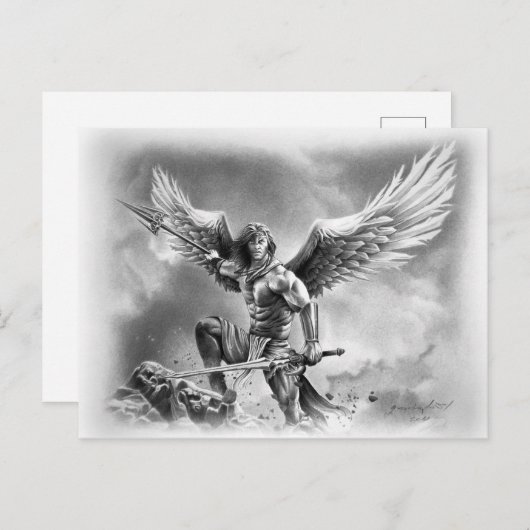 ANGEL WARRIOR BRIEFKAART (Voorkant / Achterkant)