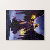 Angel Warrior met gloeiende Orbs Legpuzzel (Horizontaal)