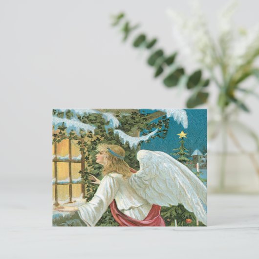 Angel Watching Briefkaart (Staand voorkant)