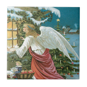 Angel Watching Tegeltje