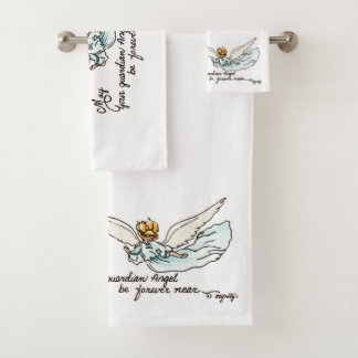 Angel Waterverf dichtbij en kijkt naar je Bad Handdoek