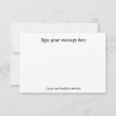 Angel Waterverf dichtbij en kijkt naar je Bedankkaart (Achterkant)