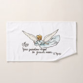 Angel Waterverf dichtbij en kijkt naar je Handdoek (Handdoek)