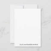 Angel Waterverf tekent Paars blauw en groen Bedankkaart (Achterkant)