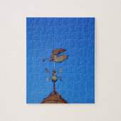 Angel Weather Vane Bright Blue Sky Legpuzzel (Verticaal)