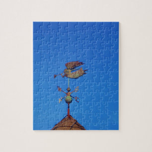 Angel Weather Vane Bright Blue Sky Legpuzzel