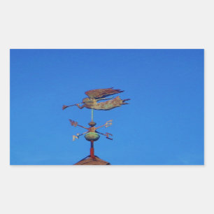 Angel Weather Vane Bright Blue Sky Rechthoekige Sticker