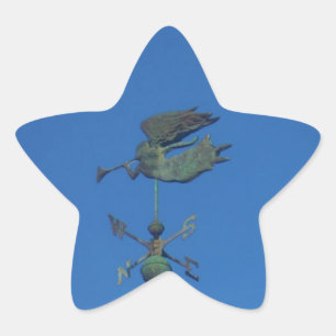 Angel Weather Vane Ster Sticker