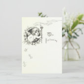 Angel Wedding-uitnodiging Kaart (Staand voorkant)