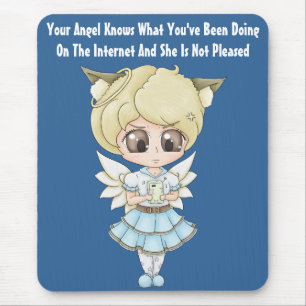 Angel weet wat je op internet hebt gedaan muismat