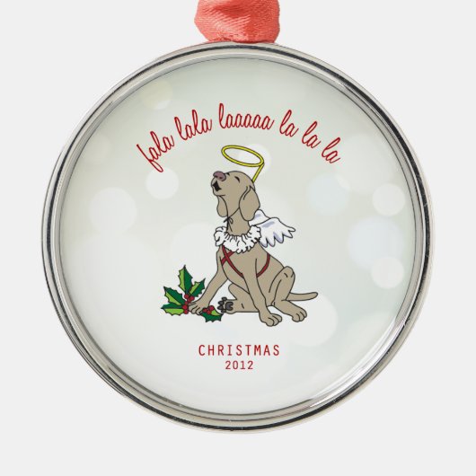 Angel Weimaraner Ornament (Voorkant)