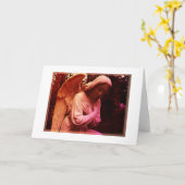 Angel Wenskaart (leeg) Kaart (Gele Bloem)