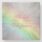 Angel Whisperer-ontwerp Stenen Onderzetter (Voorkant)