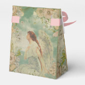 Angel White Flowers Blue Sky Bedankdoosjes (Achterkant)