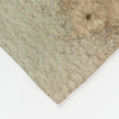 Angel White Flowers Blue Sky Fleece Deken (Hoek)