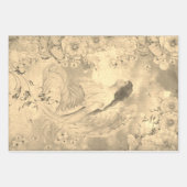 Angel White Flowers Blue Sky Inpakpapier Vel (Voorkant 3)