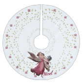  Angel, White, Gold, Noel, Kerstmis Kerstboom Rok (Voorkant)