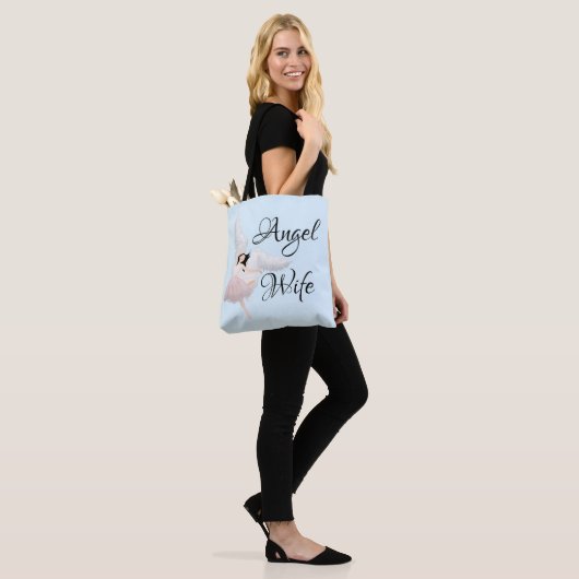 Angel Wife Canvas tas (Op model)