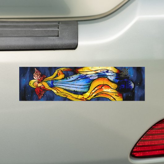 Angel Window Sticker (Op auto)