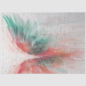 Angel Wing Etherisch Abstract Impressionisme Roze Tissuepapier (Voorkant)